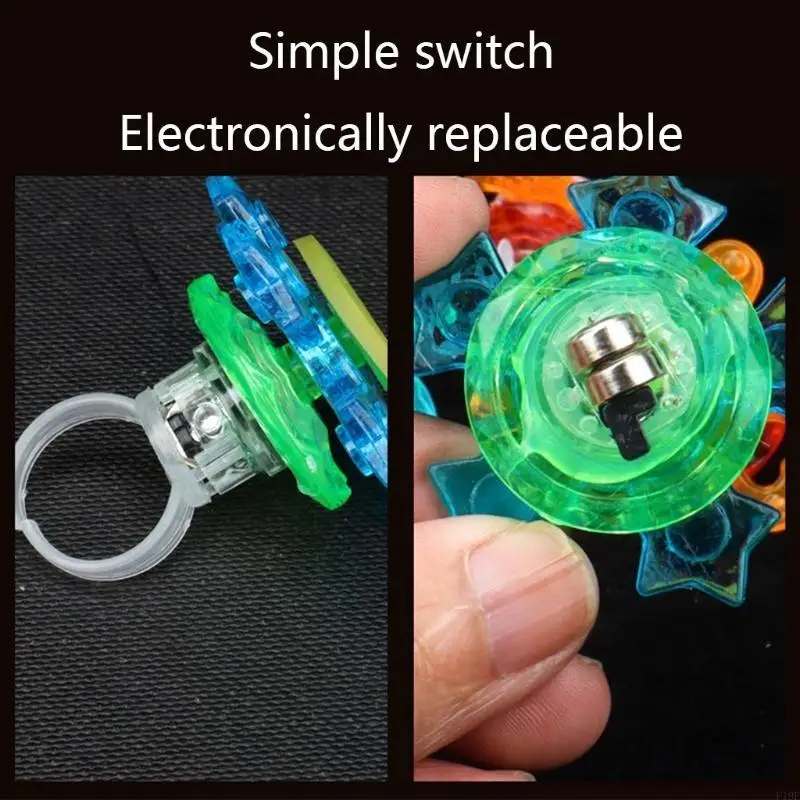 F19F خاتم متوهج للأطفال للعب في Night 5 PCS Kids Halloween Profents Kids Fally Present