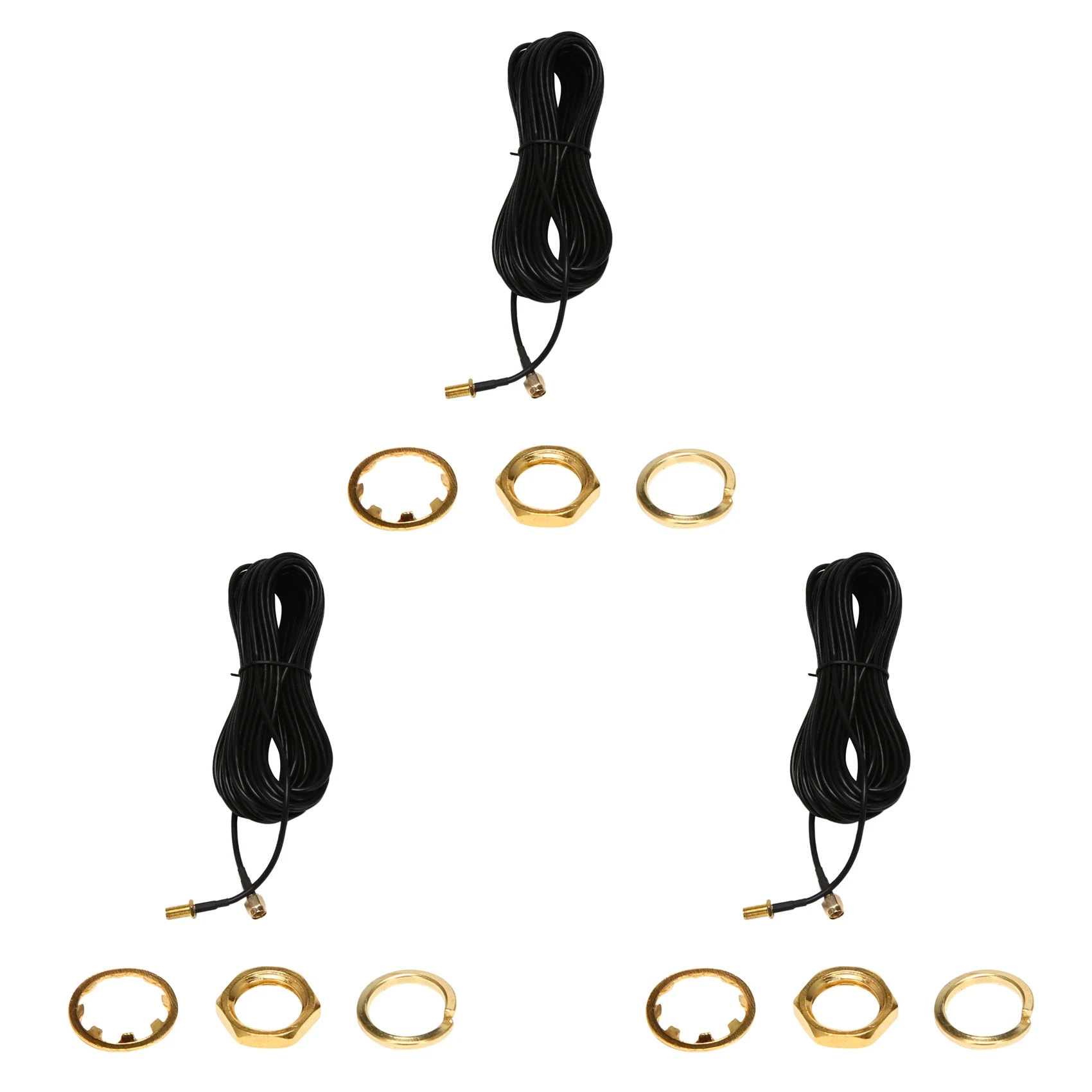 

QWE-3X RP - SMA Male To Female Wifi Antenna Connector Extension Cable Black 10 M