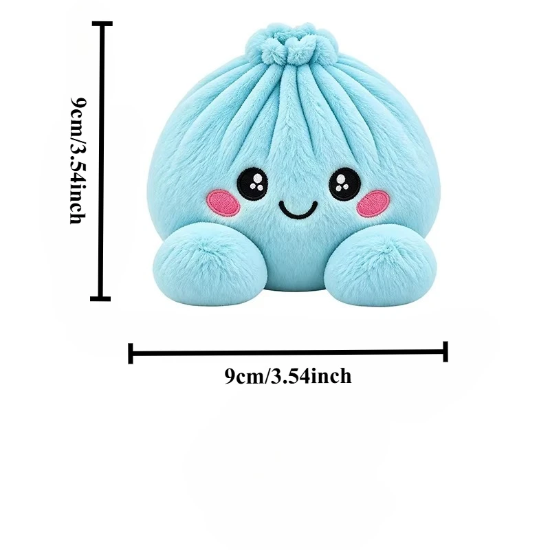10cm Christmas Plush Dumplings Squishy Ornaments Stress Relief With Steamer Cute Gifts Ornament Squeeze Squishies Bao Bun Xmas