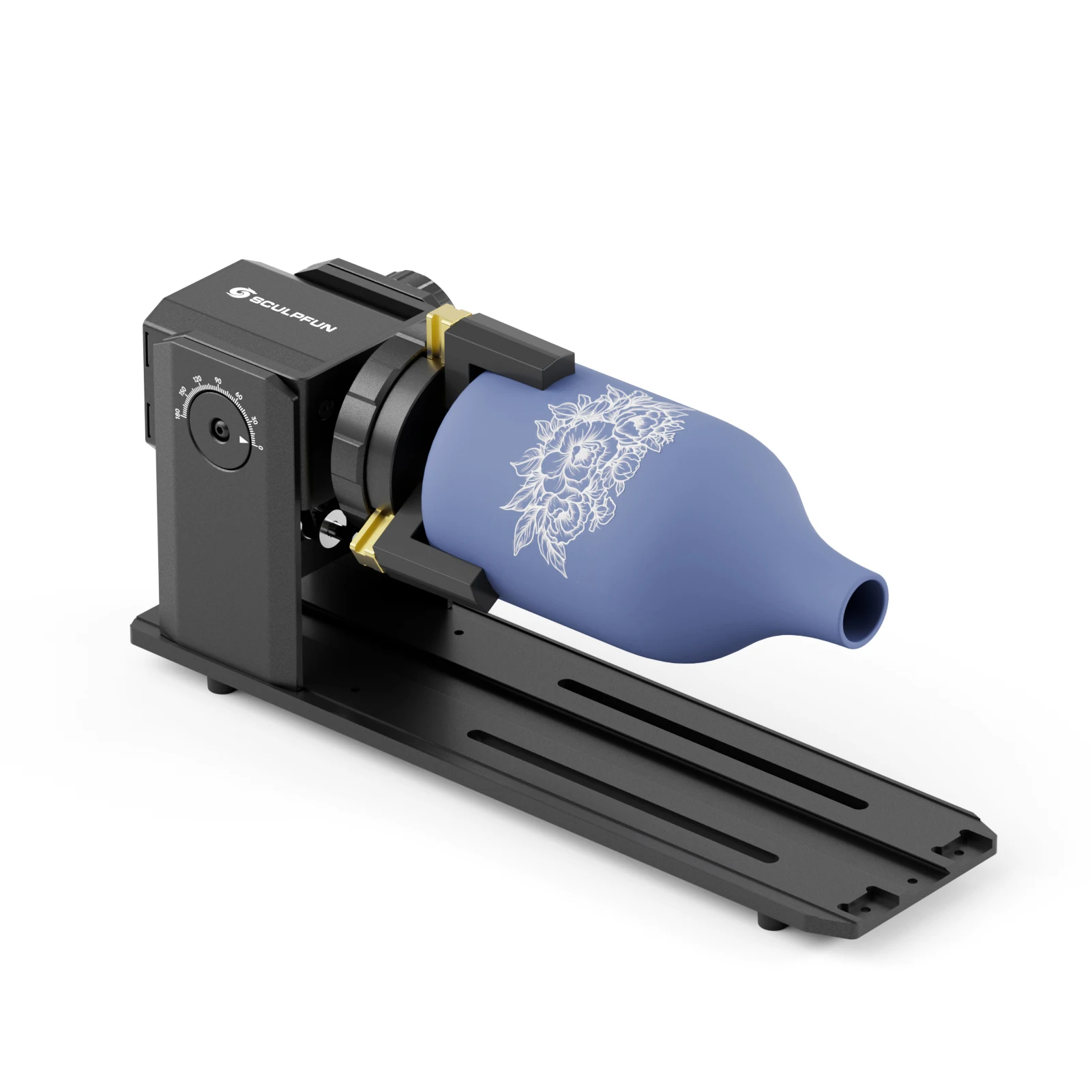 Mandril rotativo para gravador Módulo rotativo de eixo Y com 180 °   Ângulo ajustável para gravura de objetos cilíndricos