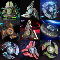 ADJUDICATION Fidget Spinner Metal Alloy Luminous Long Lasting Fingertip Gyro EDC Spinning Top Stress Relief Toys for Adults Kids