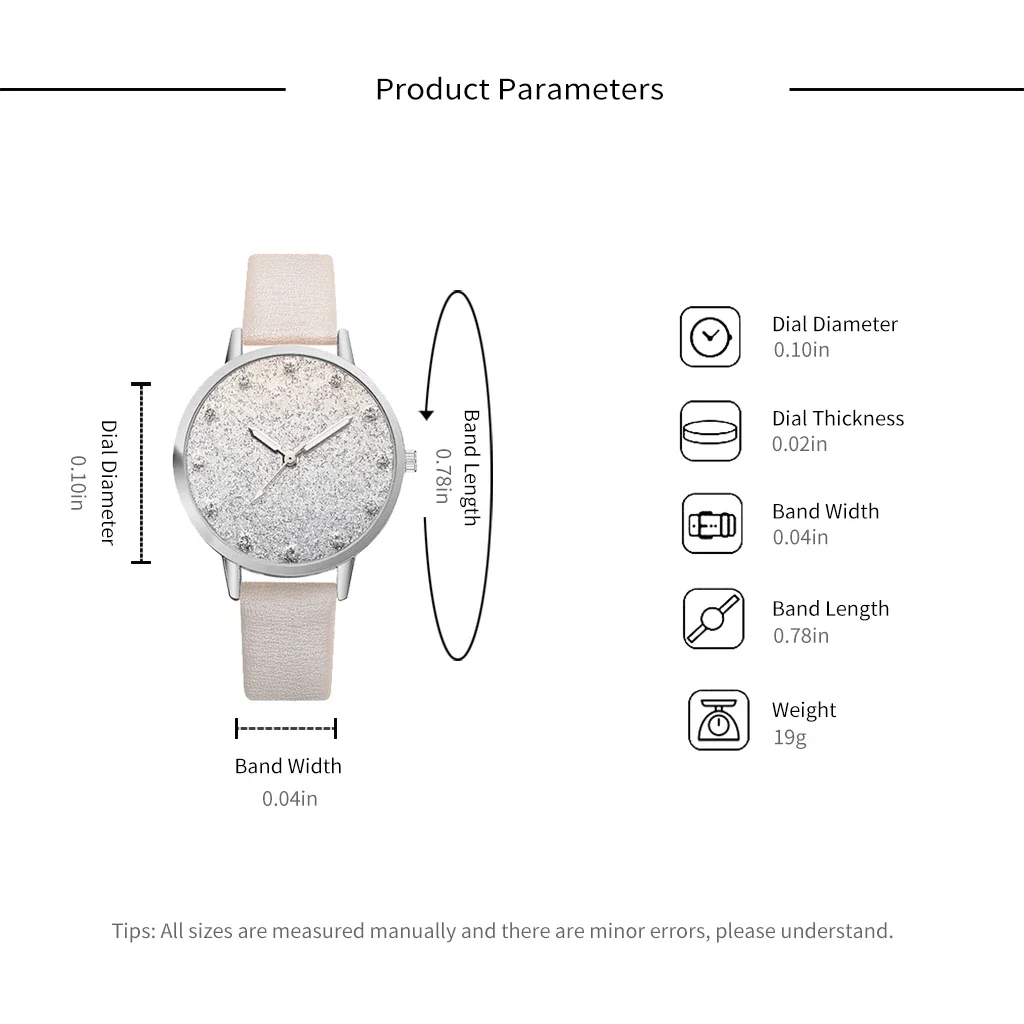 럭셔리 캐주얼 여성 시계, 심플 반짝이 크리스탈 여성 팔찌 시계, 캐주얼 가죽 쿼츠 시계, 여성 패션