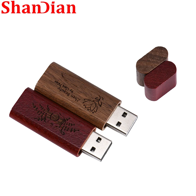 Personalized Flash Drive 64GB Free Logo Wooden Pen Drives 32GB Maple Free Key Ring Memory Stick 16GB USB 2.0 U Disk 8GB 128GB