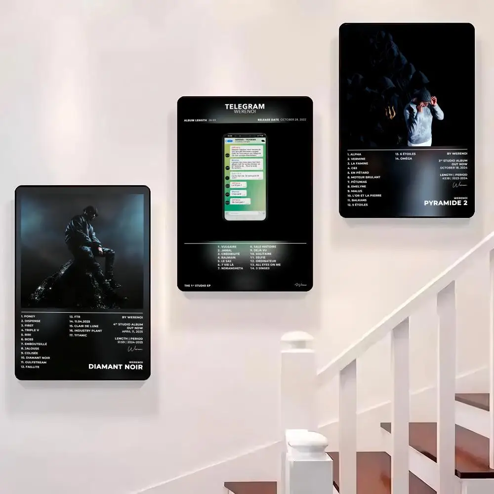 

Singer W-Werenoi Diamant Noir Poster Sticky Wall Waterproof Home Living Room Bedroom Bar Aesthetic Decoration Perfect Gift