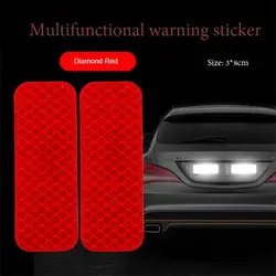 Car Bumper Reflective Stickers Reflective Warning Strip Secure Reflector Stickers Decals