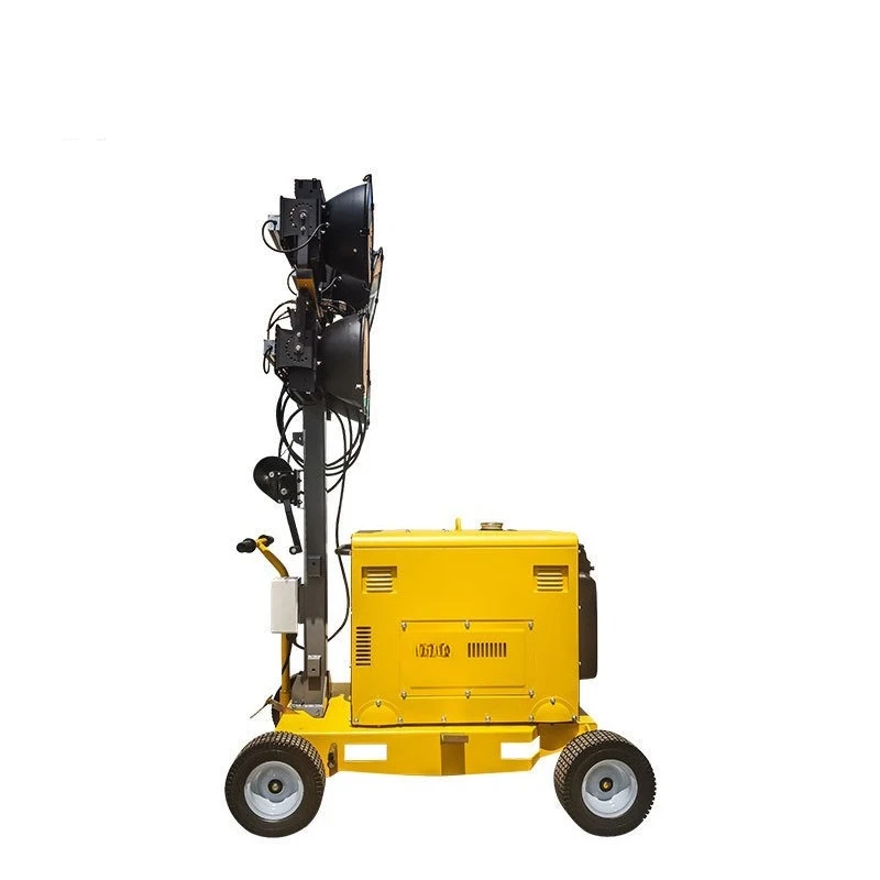 Mobile lighthouse self-generating site lighting equipment night rescue 9-meter lifting power generation lighting vehicle
