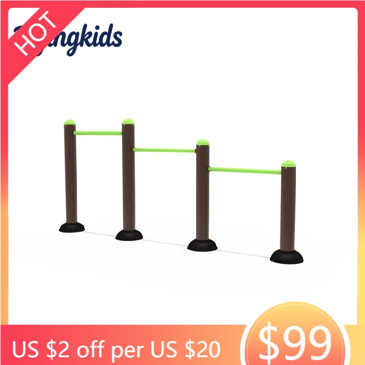 Steel Outdoor Gym Exercise Parallel Bars Fitness Equipment for Children Climbing Playground