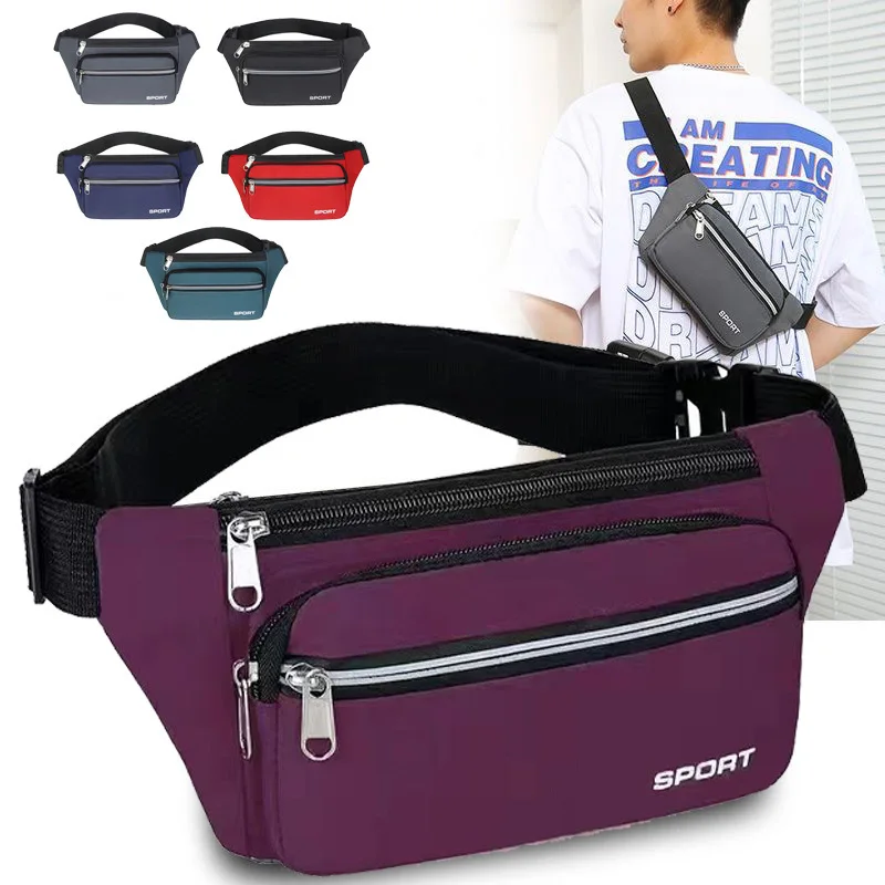 

Men's Outdoor Running Waist Pack Student Sports Close-fitting Mobile Phone Bag Women's Youth Trend Stall Business Cashier Bag