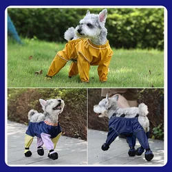 Waterproof Pet Pants with Foot Cover Dog Trousers Safety Dog Leggings Foot Protector for Small Dog Outdoor Activity Dog Suit