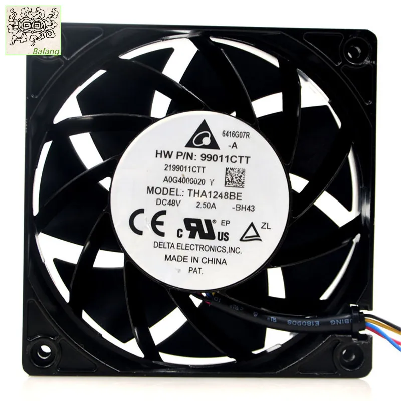 

Ltsf For Delta THA1248BE DC 48V 2.5A 7600RPM 12cm 12038 120x120x38mm Ventilador De Refrigeración Con Doble Rodamiento De Bolas
