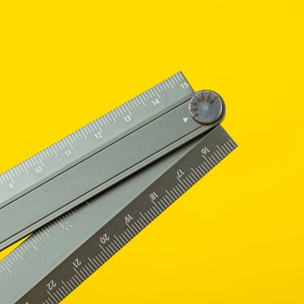 Penggaris Lipat Sederhana 15cm 30cm Alat Tulis Logam Kreatif Penggaris Aluminium Alloy Lipat untuk Menggambar dan Mengukur bagi Siswa