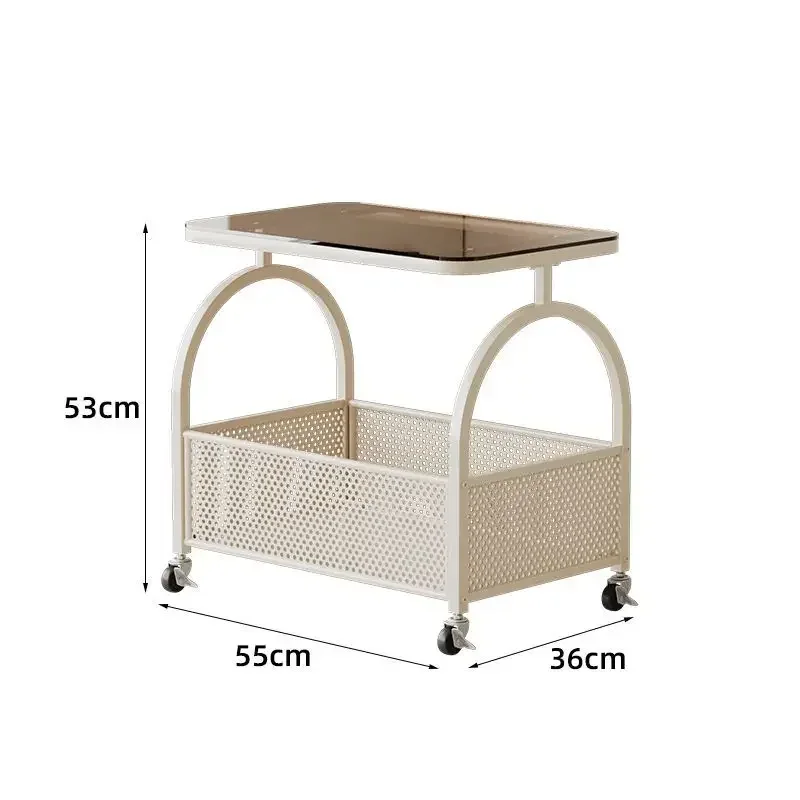 Sofa Coffee Table, Living Room, Bedside, Trolley, Mobile, Creative, Shelf, Small Table, Storage, Side Table view 6