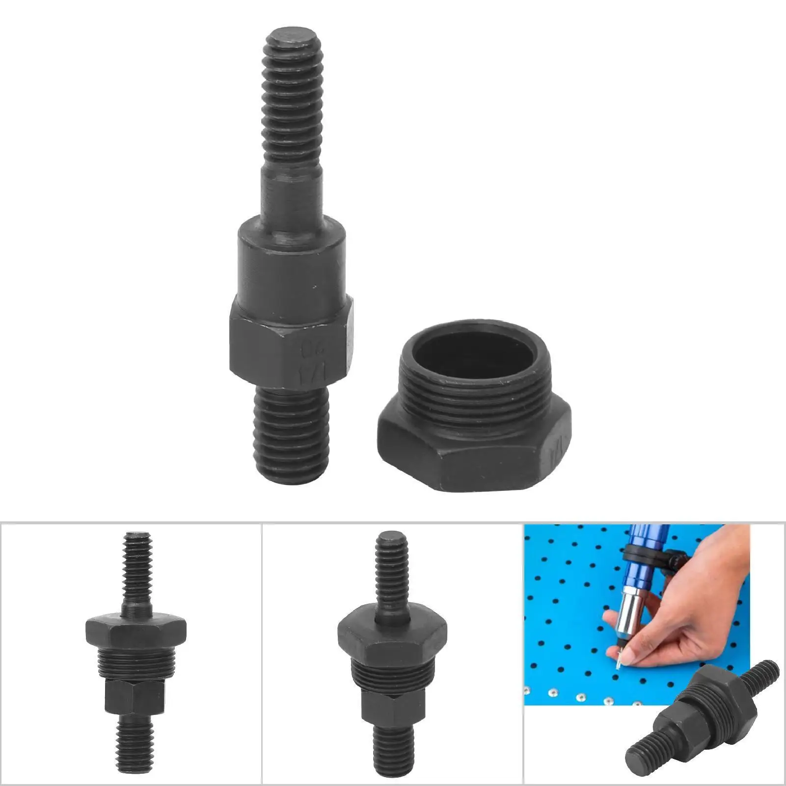 M3 M4 M5 M6 M8 البريطانية القياسية المعادن اليد جوزة برْشام أداة مغزل رئيس ريفنوت التثبيت جزء استبدال #2