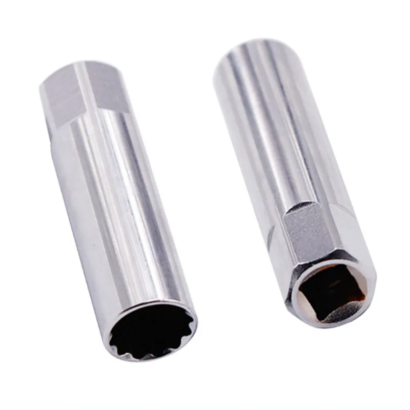Uniwersalny klucz do świec zapłonowych 3/8 Magnetyczny 12-kątny cienki ściągacz do świec zapłonowych 14 mm 16 mm Narzędzie do naprawy samochodów — zdjęcie 2
