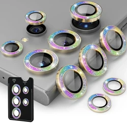 For Samsung S26 Ultra S23 S24 S25 Ultra S22 Camera Lens Protector Glitter Bling Individual Aluminium Alloy Ring with align board