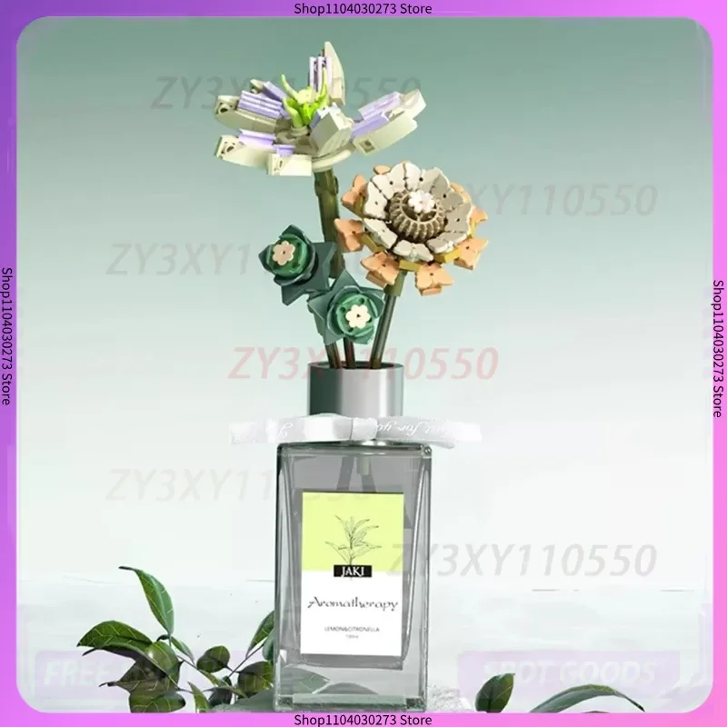 JAKI اللبنات داخلي الروائح زخرفة الإناث الجمعية الأبدية زهرة العطر هدية مربع صديقة عيد الحب #2