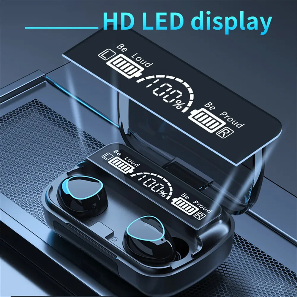 M10 سماعة رأس لاسلكية سماعات بلوتوث سماعات أذن مقاومة للماء سماعات أذن رياضية للهواتف الذكية والكمبيوتر المحمول والكمبيوتر المحمول TWS سماعة الموسيقى #2