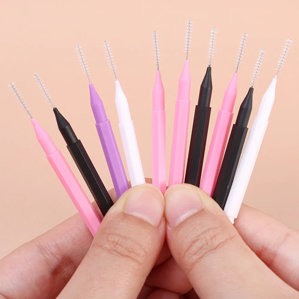 Micro Bendable Mini Eyebrow Brush 20/50PCS/Set Disposable Brow Perm Brush Portable Eyelash Brow Lifting Brushes Applicators Tool