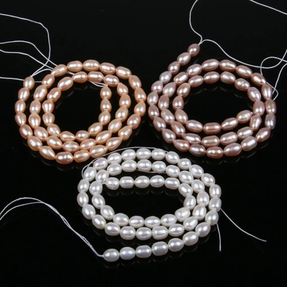 Natural Freshwater Pearl Beads High Quality AA 36cm Punch Loose Beads for DIY Women Choker Necklace Bracelet Jewelry Making