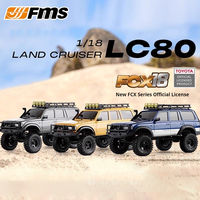 FMS FCX18 LC80 1:18 Land Cruiser Off-Road Four-Wheel Drive Climbing Car 60 Minutes Long Range RC Remote Control Car RTR
