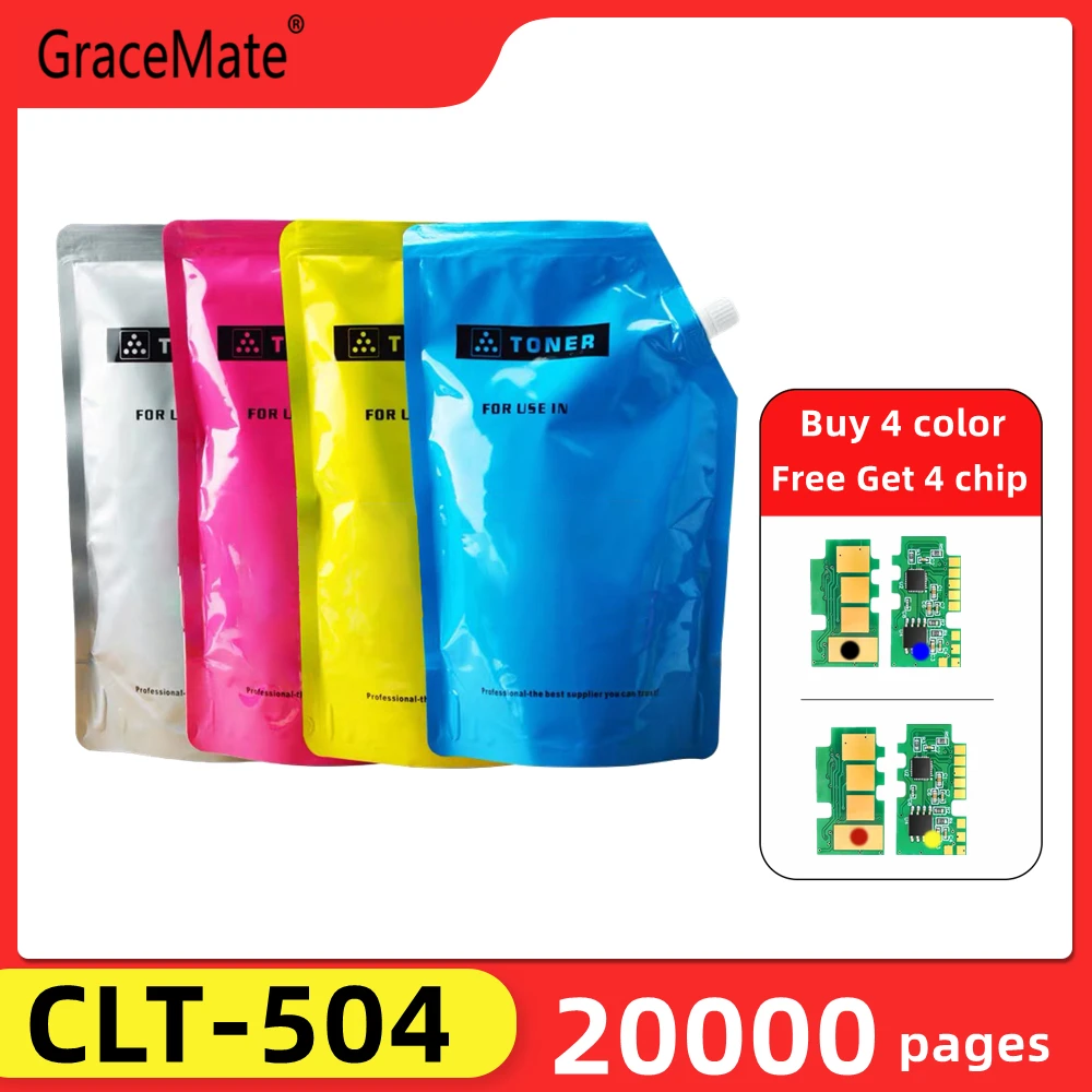 

500g Toner Powder Printable 20000 Pages Compatible for Samsung CLT-504 CLP 415N 415NW 470 475 CLX 4195N 4195FN 4195FW Printer