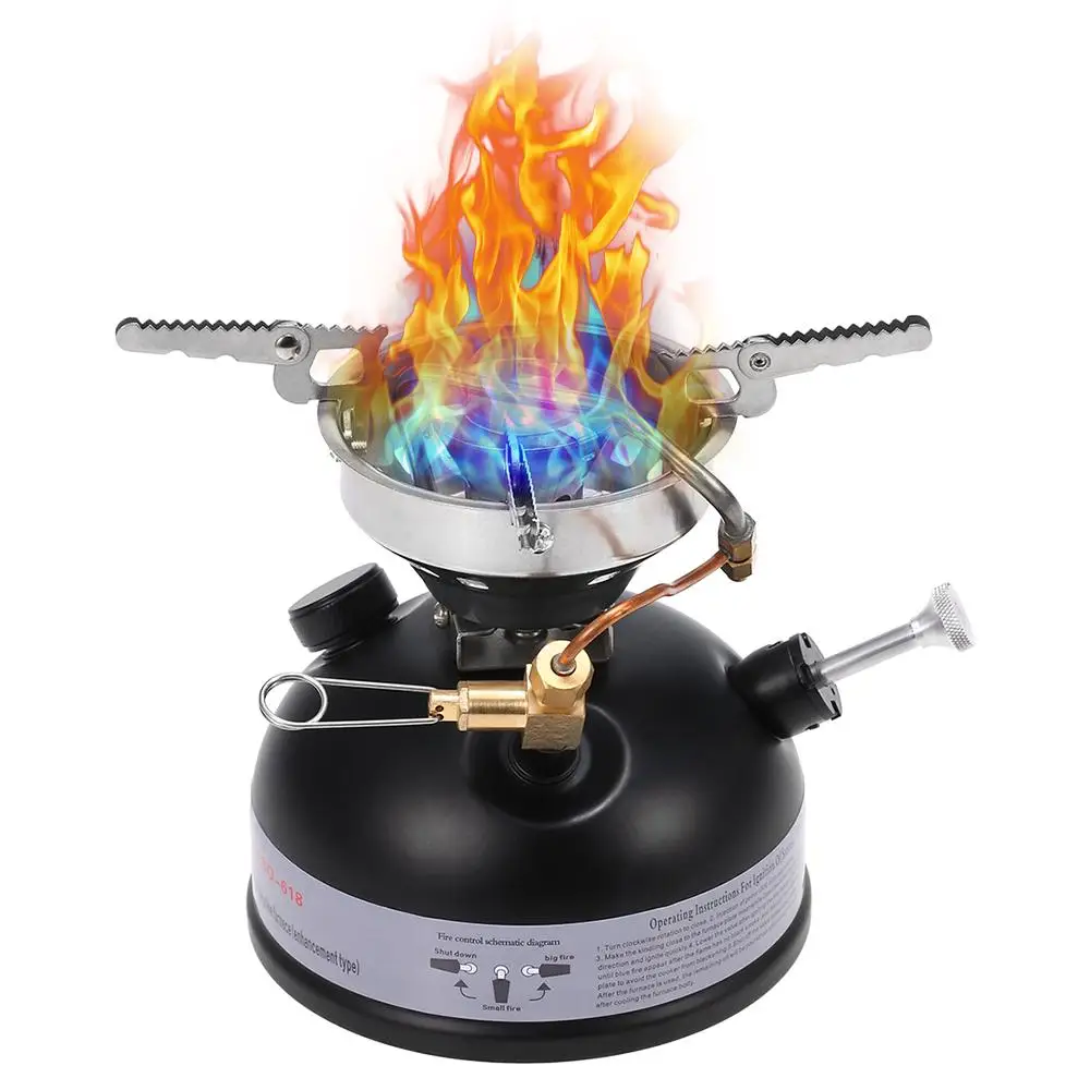 Outdoor Stove Burners Camping Gas Stove Camping Picnic Multi Liquid Fuel Burner Stove Portable Windproof Outdoor Cooking Cooker