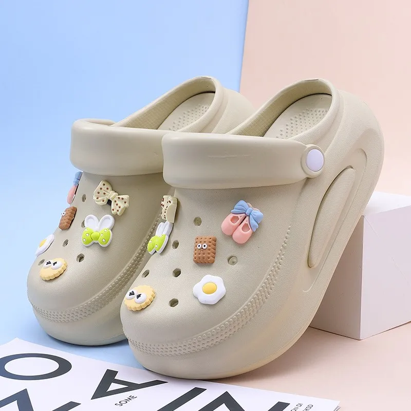 New Summer Women Sandals EVA Soft Slippers Outdoor Beach Slides  Non-Slip Summer Shoes For Girls