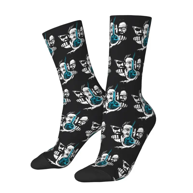 Custom Cool Breaking Bad Socks Women Men Warm 3D Printed TV Show Football Sports Socks view 2