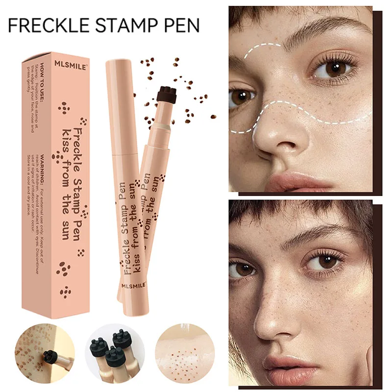 Natural Imitation Freckle Pen Lasting Waterproof Quick-drying Signet Lifelike Fake Freckles Pen Easy To Use Dot Spot Makeup Tool