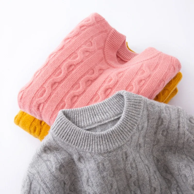 

Male and female children new pattern Sweater 100% Pure wool sweater Zhongda Tong Wool Knitted Sweater pullover child clothing