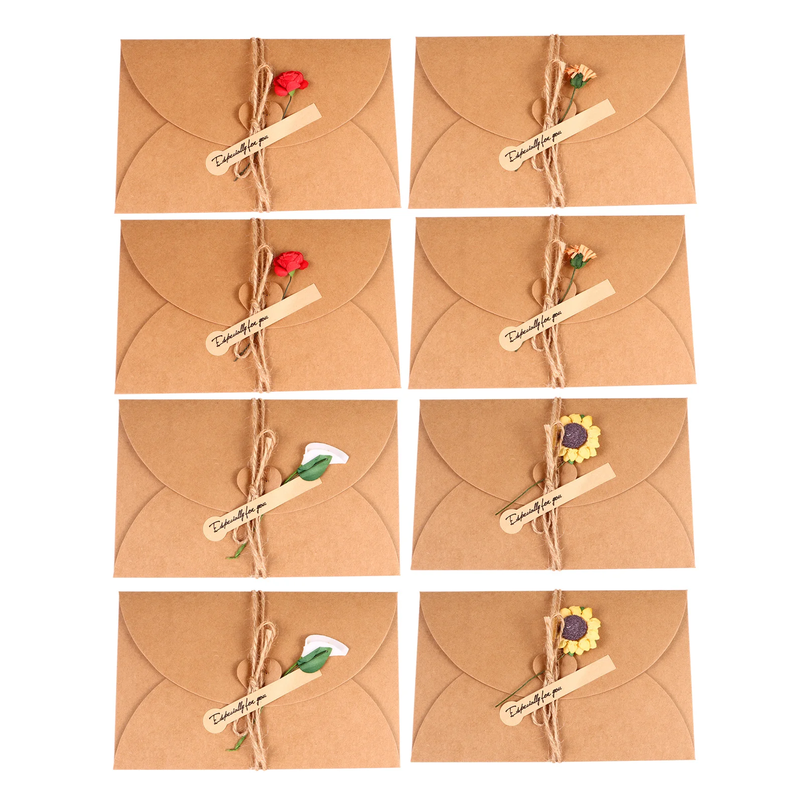 

8Pcs Xmas Greeting Cards Dried Flower Blessing Cards Beautiful Design Premium Paper for Holiday Wishes Christmas