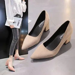 Chaussures à talons hauts pointues pour femmes, escarpins de bureau, décontracté, doux, confortable, fête, haute qualité, dame, printemps, été, mignon, 2024