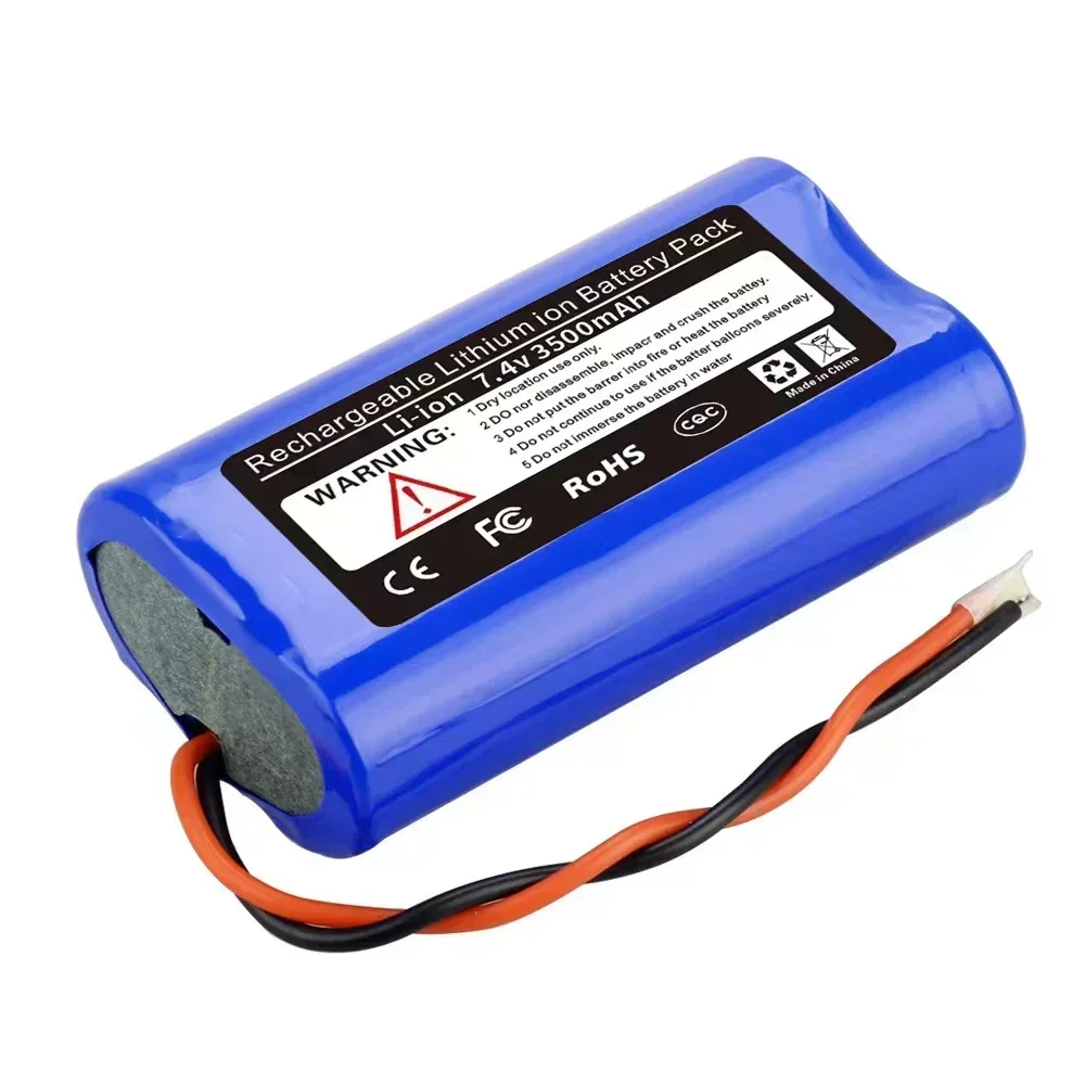 Bateria recarregável do Li-íon com placa da proteção do PWB, 18650, 7.4V, 3500mAh