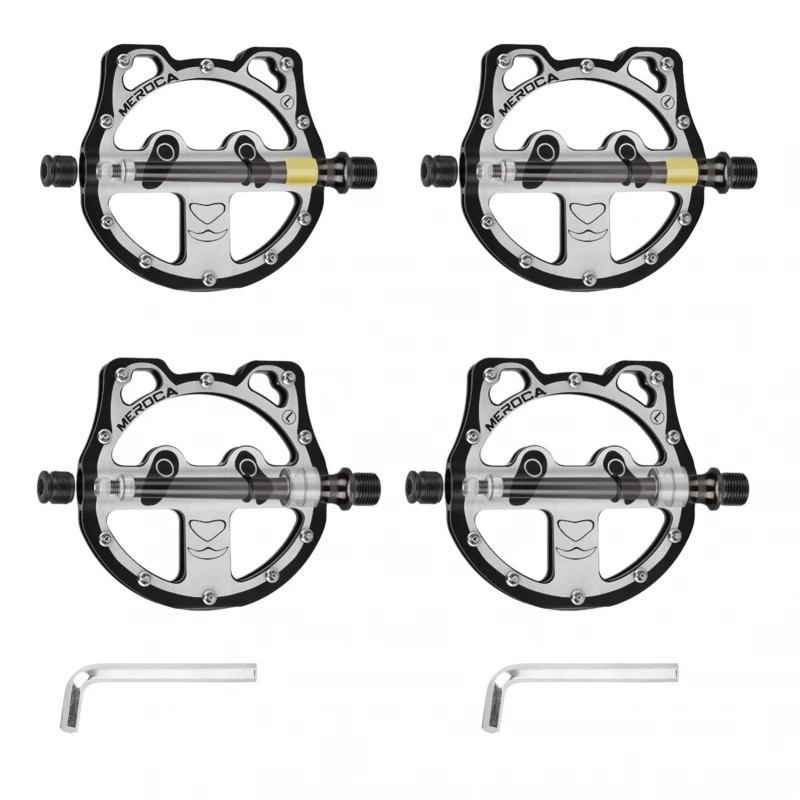 AliExpress Panda Bike Pedals CNC Aluminum Alloy Universal Fit with Anti-Slip Pins for Road Mountain Bikes