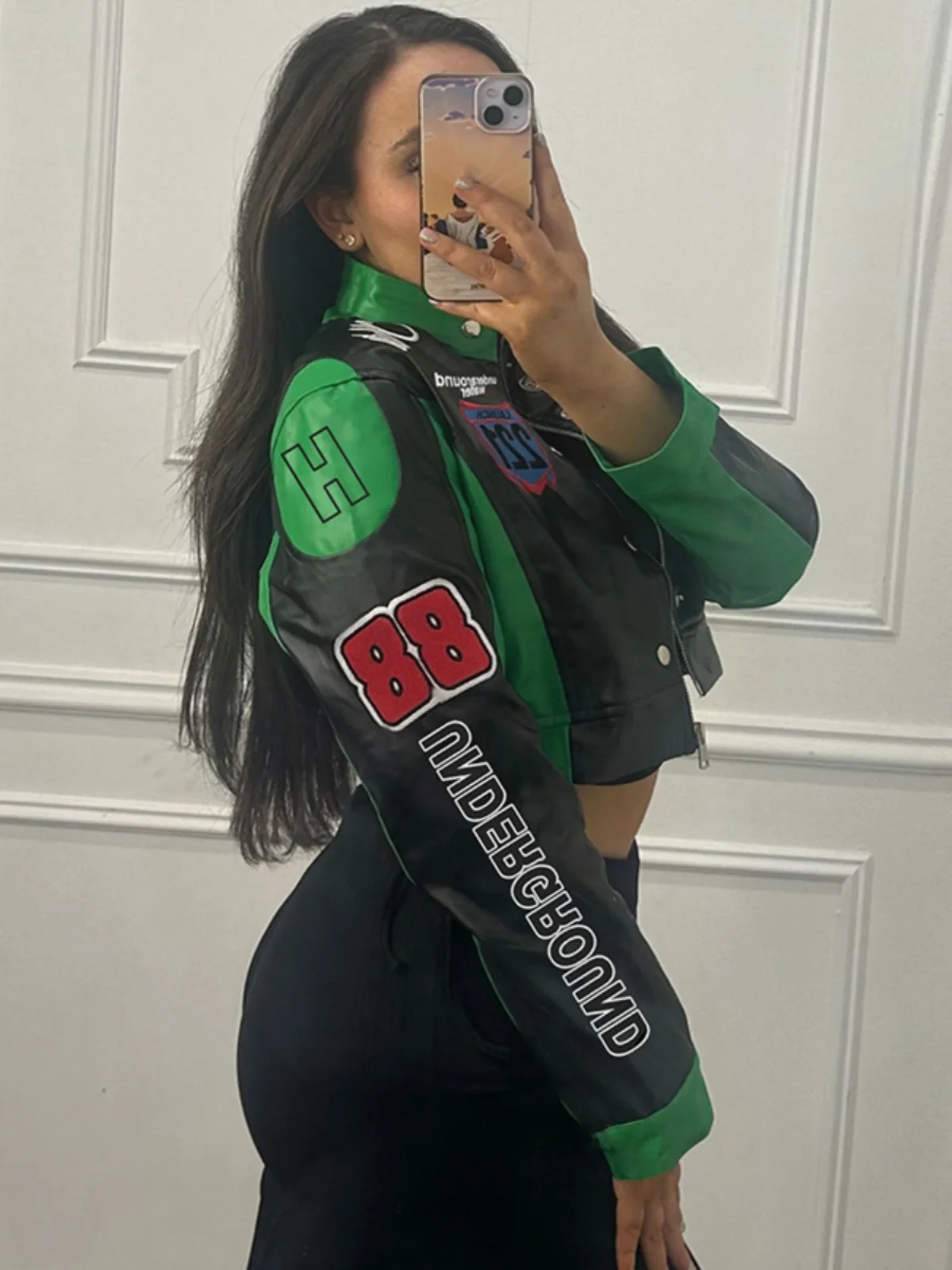 

Biker Jackets Womens Jacket Padded Autumn Leather Lined Drawstring Buttoned Notched Waistband British Style Elegant Leisure Ins