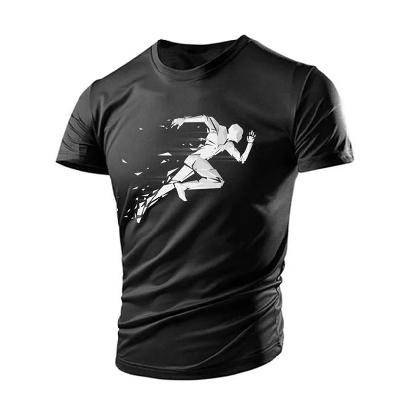 

New Summer Gym Sweatshirts Casual Men's Women's T-shirts Breathable Lightweight Semi Sheer Tops Running Quick Dry Short Sleeves