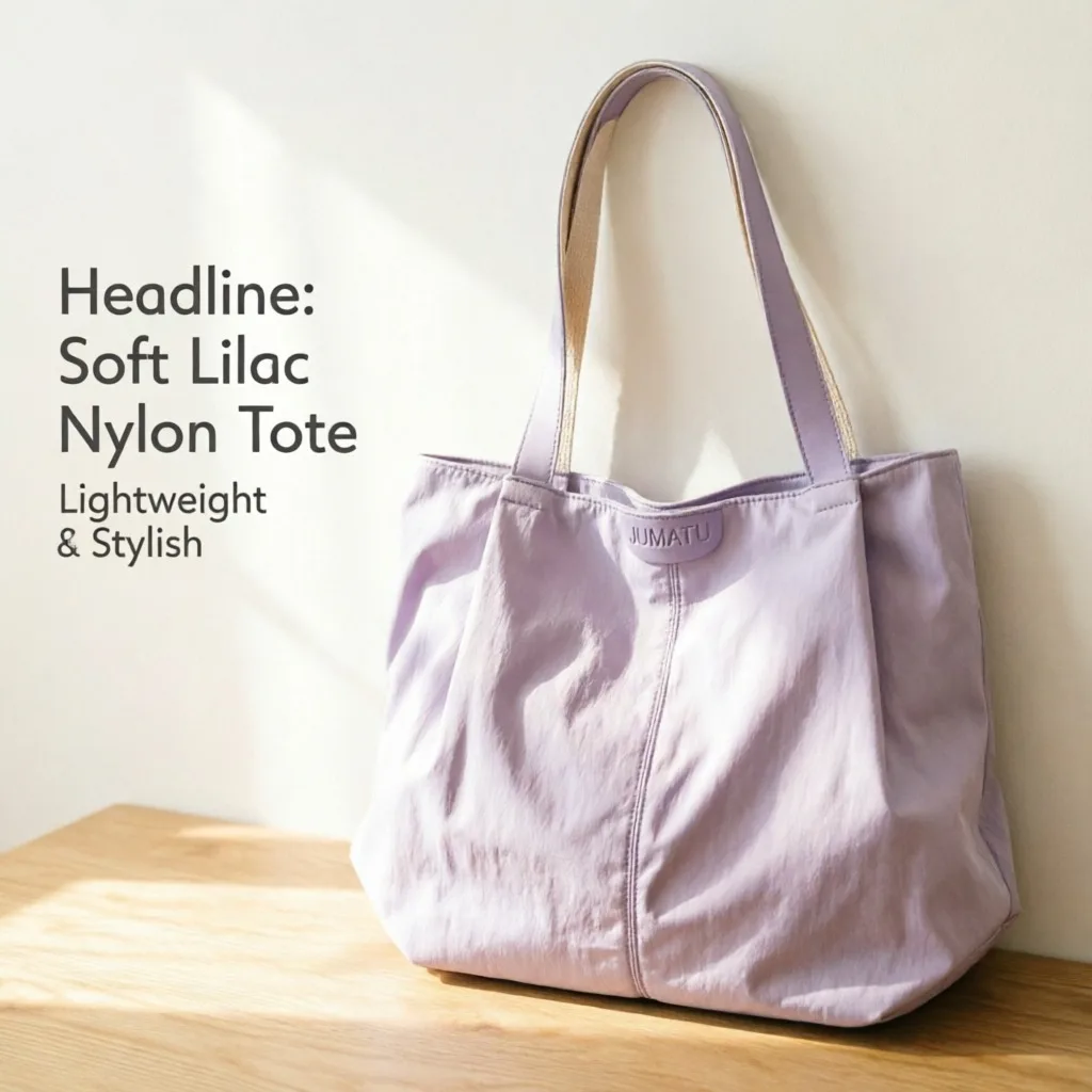 Nylon Tote Bag Large Capacity Lightweight, Shoulder Bag Women Commuter Handbag Student, Class Canvas Purse Casual Travel Shopper