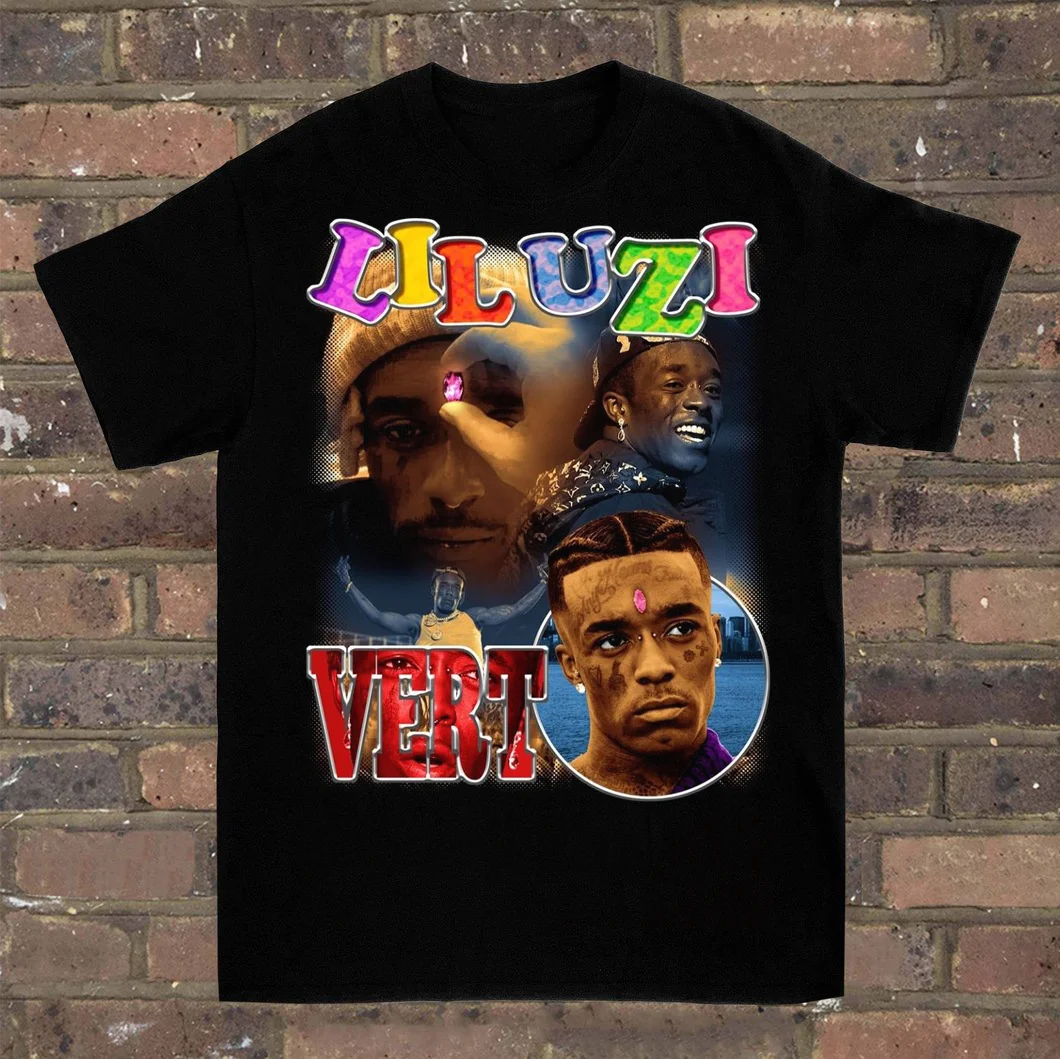 Lil Uzi Vert T-shirt Black Cotton For men Women All Sizes NP1245