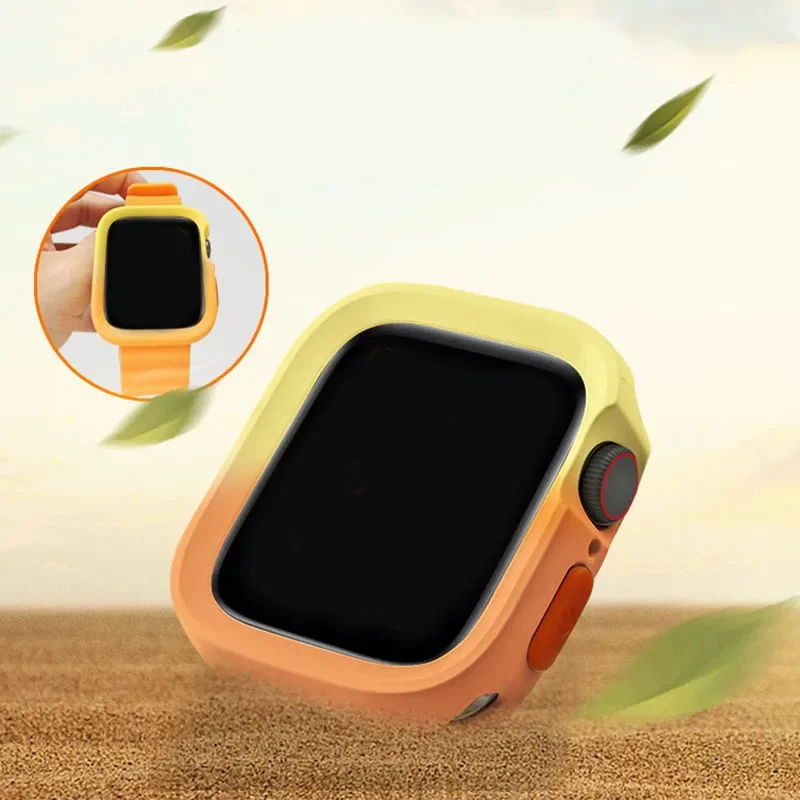 ناعم للساعة ، بدون غطاء واقي للشاشة ، ممتص للصدمات لسلسلة iWatch 9 ، 8 ، 7 ، 4 ، 5 ، 6 ، SE ، 45 ، مقاوم للصدمات ، 44 ، 41 Apple ، 40 أو