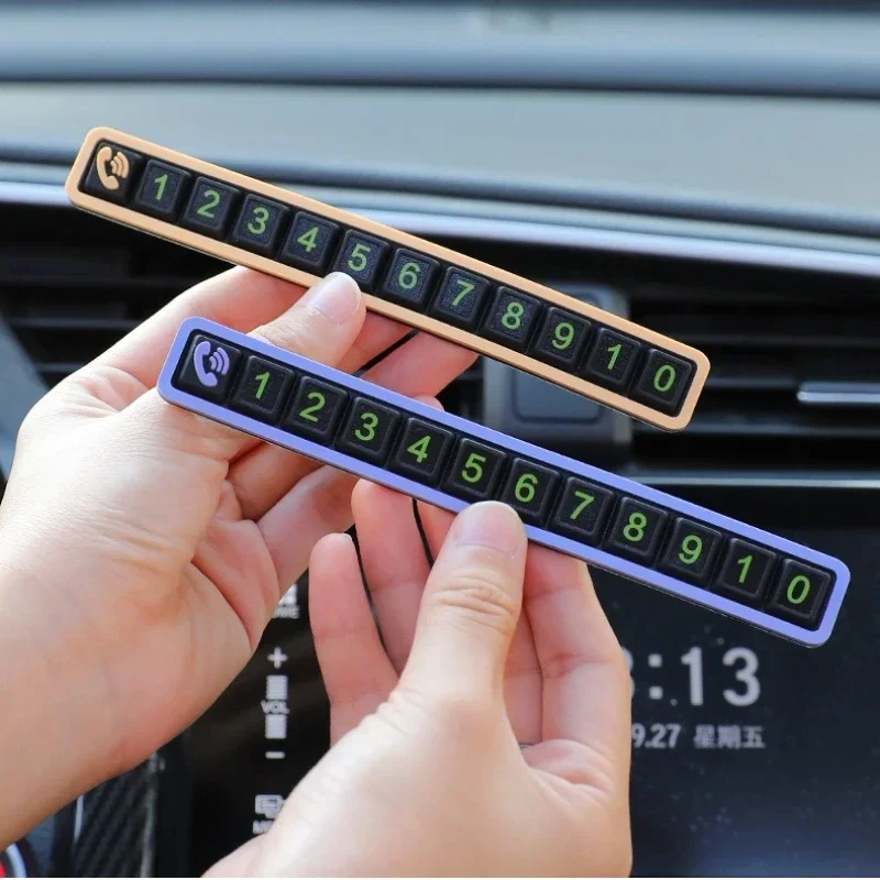 

Car Styling Temporary Parking Card Phone Number Card Plate Telephone Number Car Park Stop Sticker Display Automobile Accessories