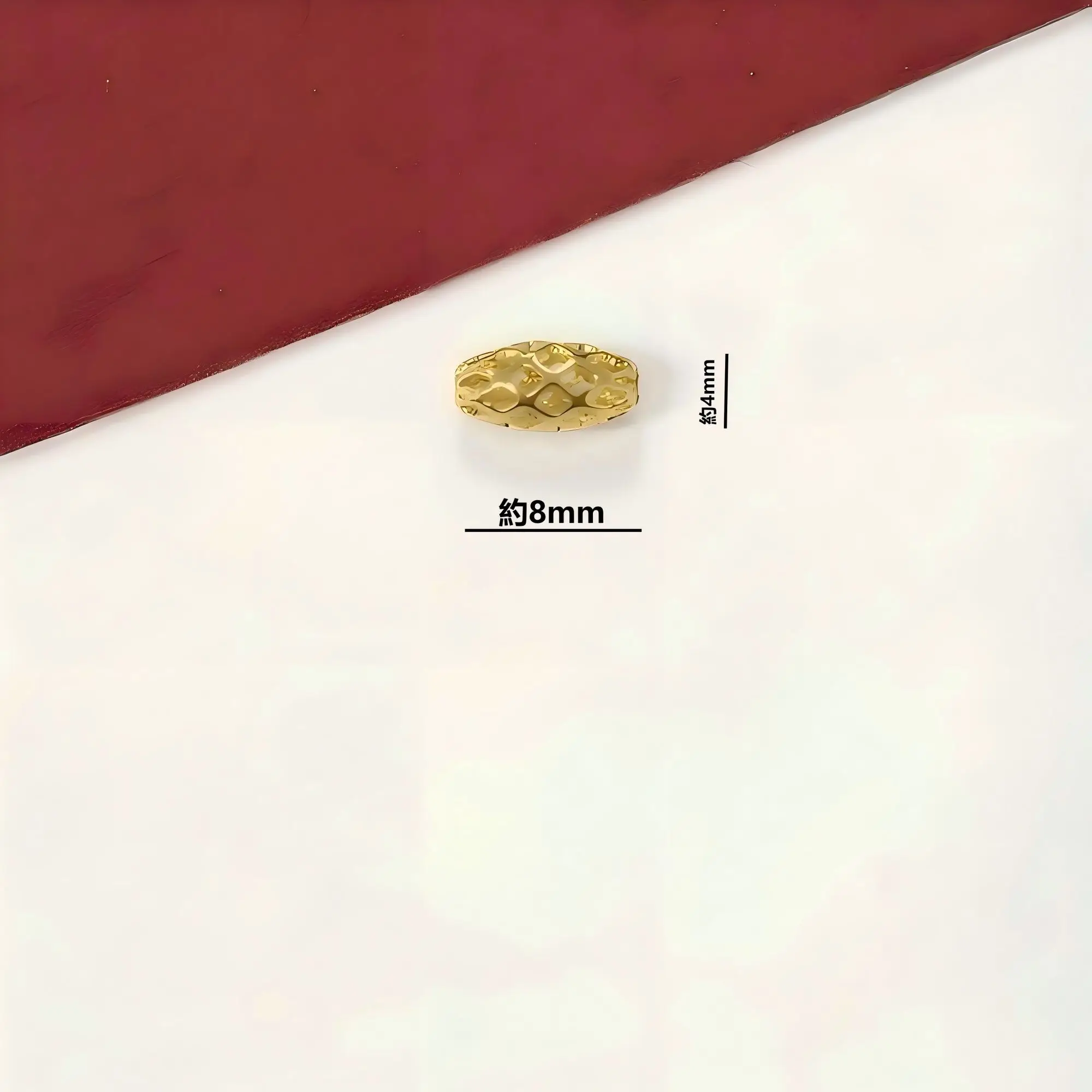 ลูกปัดทรงกระบอกตาข่ายแบบกลวง 15 ชิ้น สำหรับทำสร้อยข้อมือ สร้อยคอ อุปกรณ์ทำเครื่องประดับ วัสดุทำเครื่องประดับ ขายส่ง