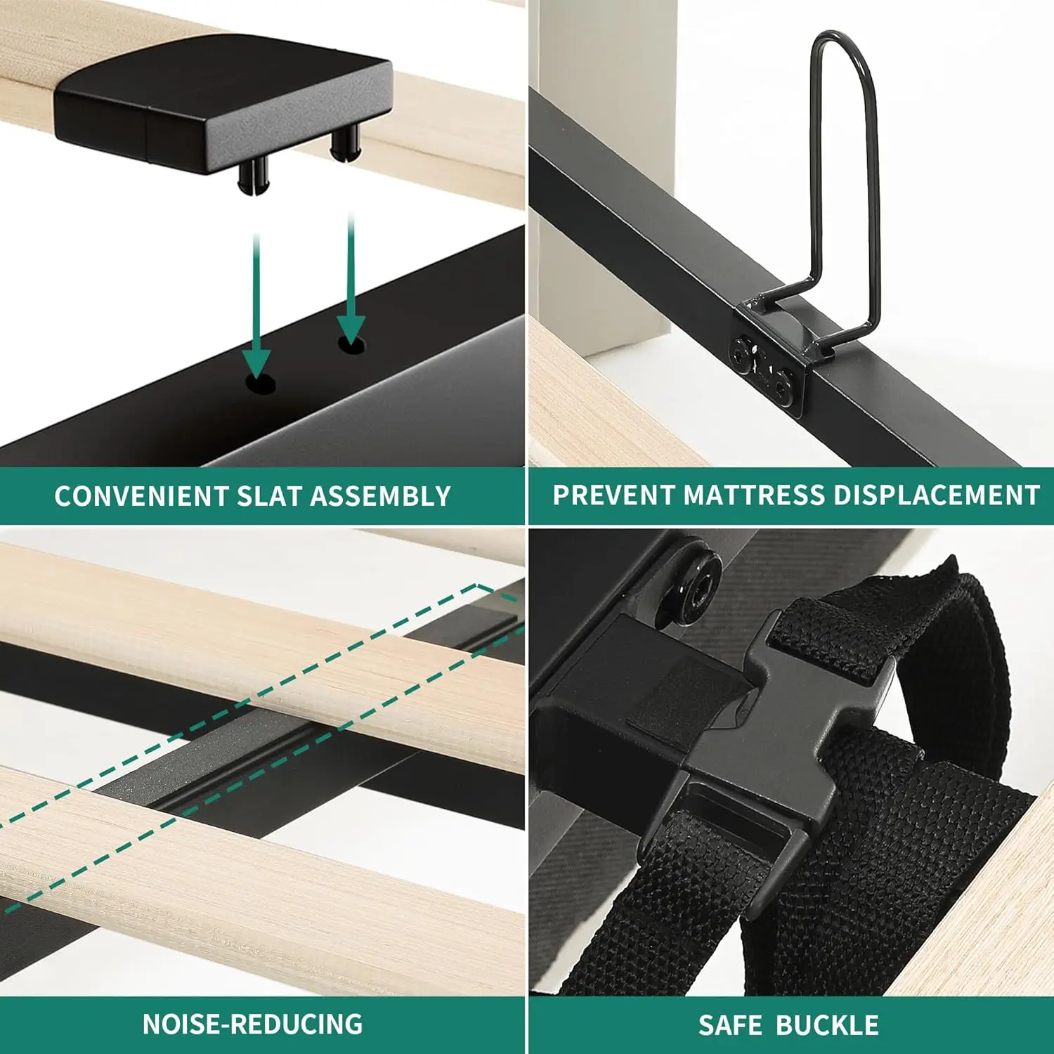 إطار سرير للتخزين مع محطة شحن سرير بمنصة منجدة مخملية مع أضواء RGB LED للتخزين اللوح الأمامي Wingback R
