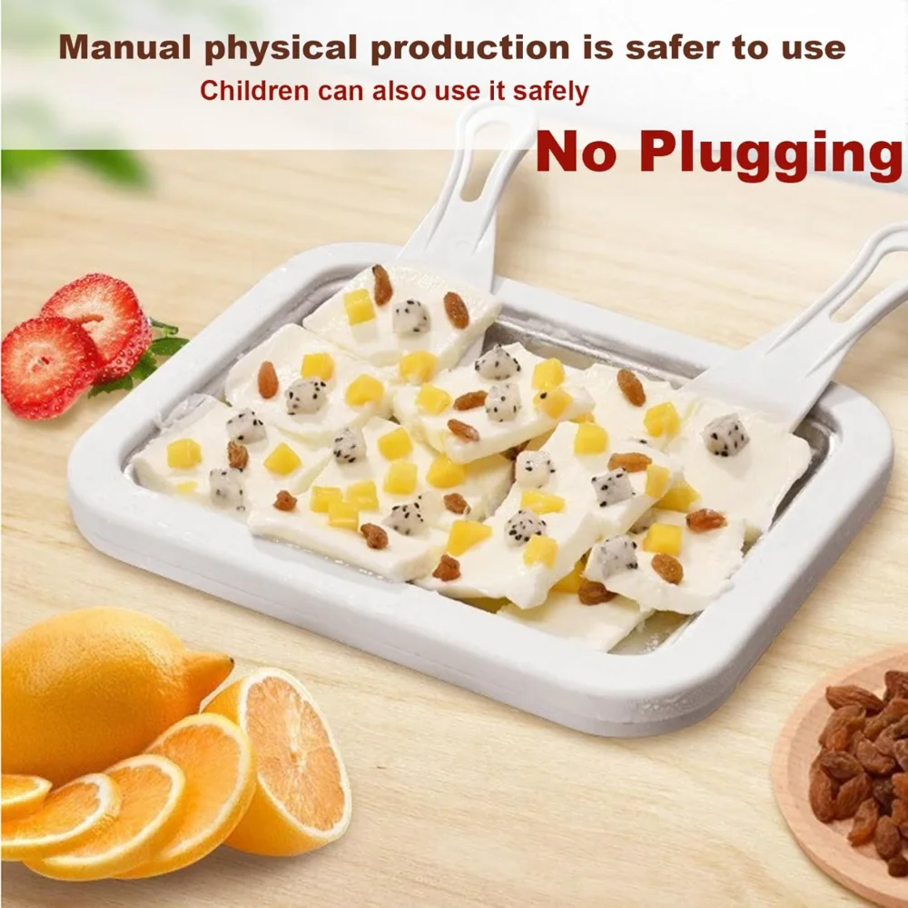 Ice Cream Roll Maker Rolled Machine Cold Sweet Fried Food Plate  Yogurt Machines
