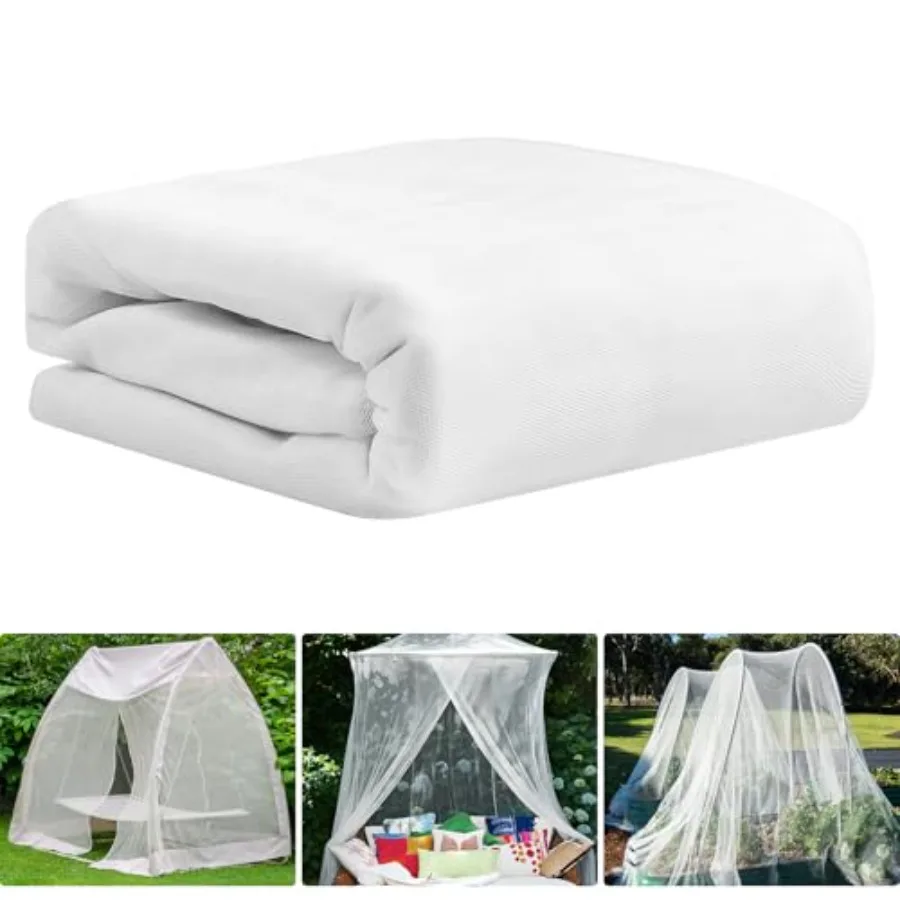 

39 x 10 Ft Mosquito Netting for Garden Patio, Breathable Mesh Net for Bird and Insect Protection, Plant Cover for Vegetables, F