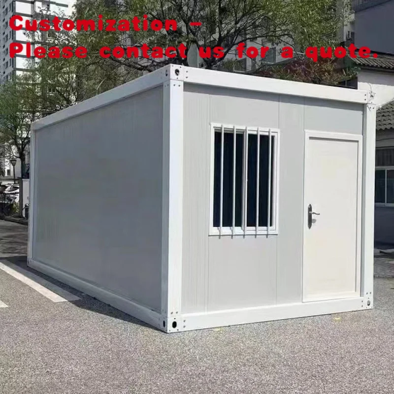 

custom.Portable 20ft Prefab Steel Container House Low Price Foldable Office Prefabricated Pre-Fab Sandwich Panel House
