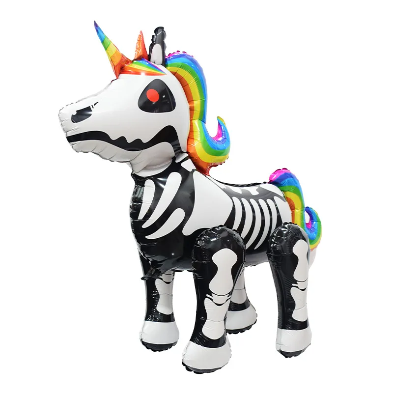 

Halloween Balloon Carnival Funny Skeleton Mono Horse Balloon Party Decoration Products Shooting Props Stereo Balloon