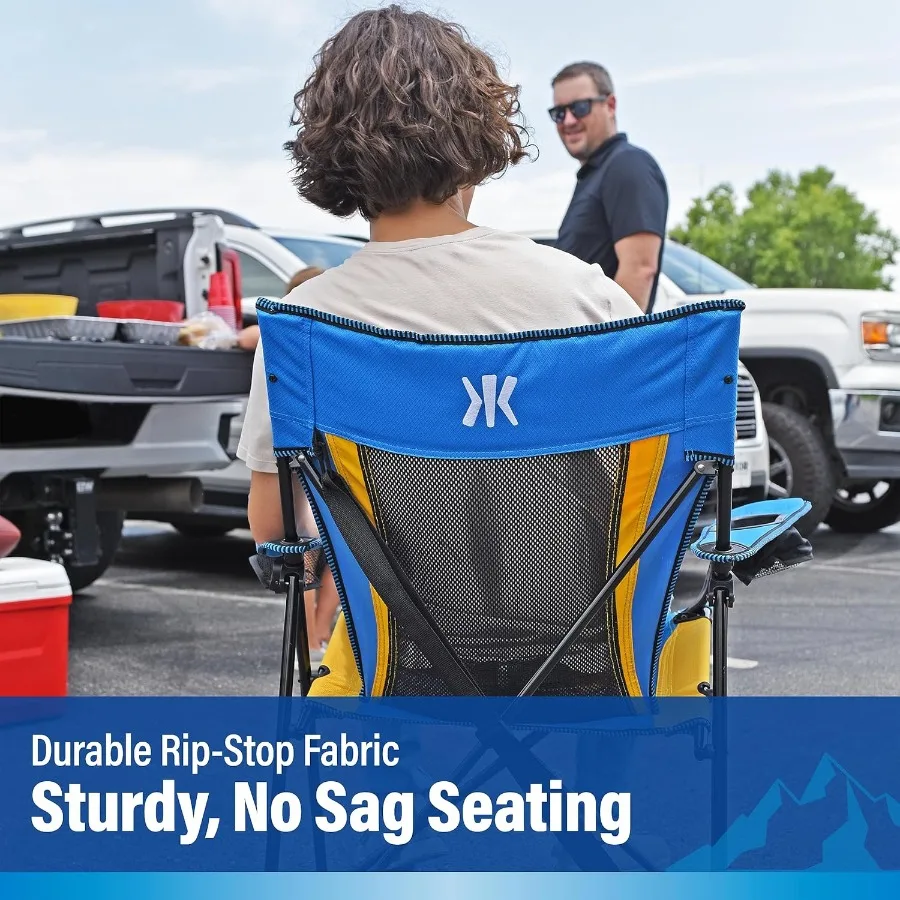 كرسي محمول قابل للطي لمحبي الرياضة 26 لتر × 35.5 عرض × 37 ساعة مثالي لعرض يوم الألعاب في الملاعب والمناسبات الخارجية خفيف الوزن #6