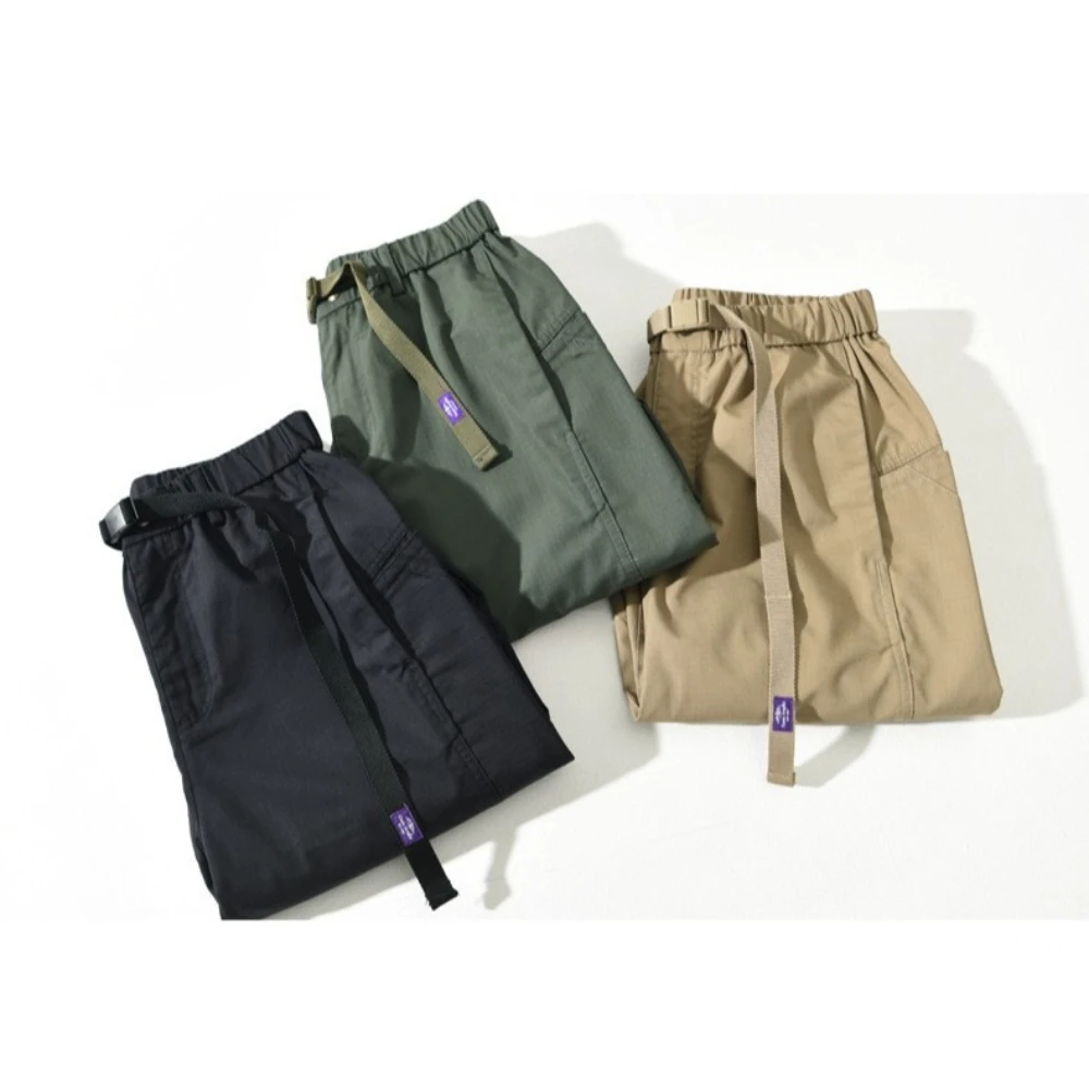 Spring Autumn Fashion Men's Cargo Pants Japan Style Solid Color Simple Basic Cotton Blended Casual Trouser Outdoor Outfit view 5
