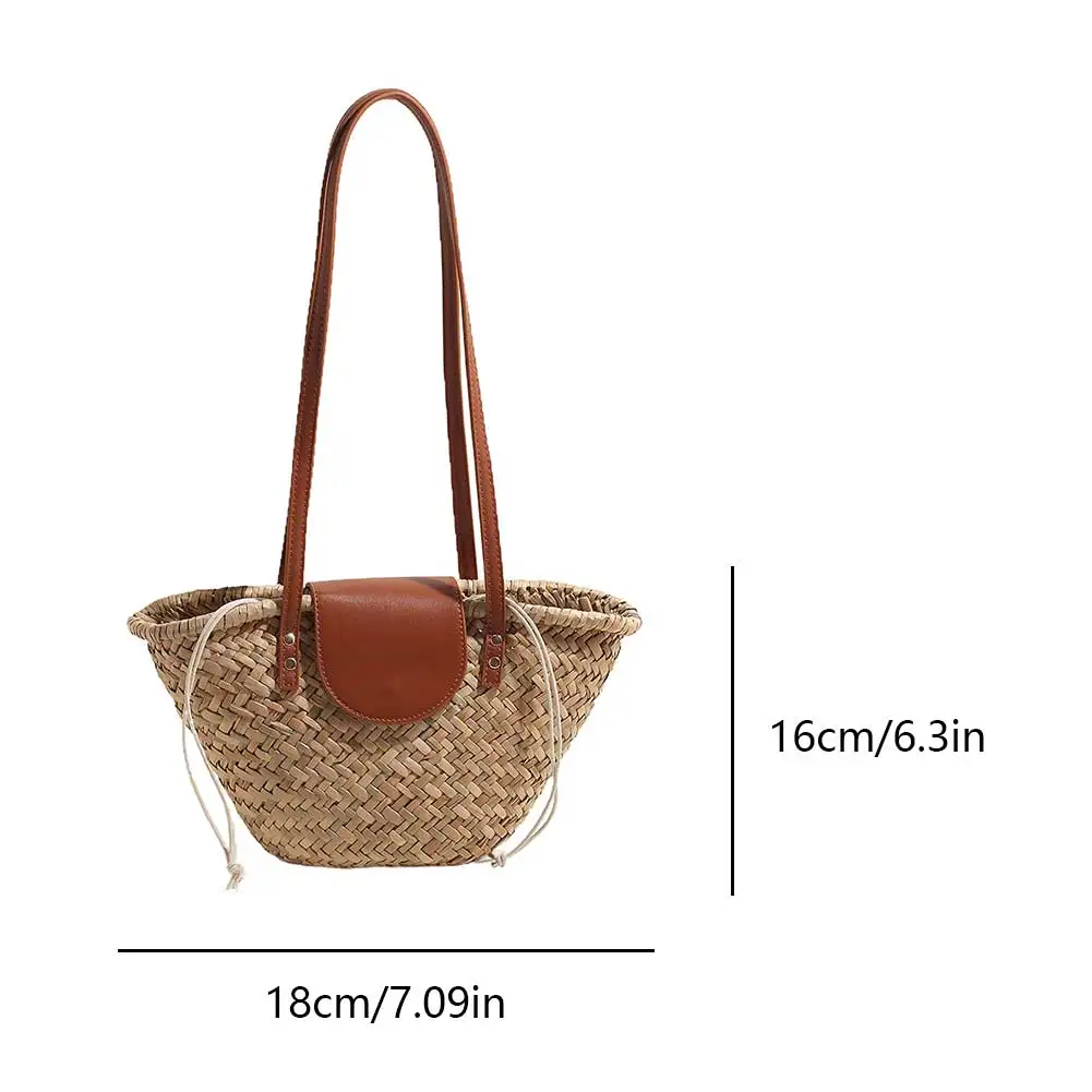 

Женская соломенная плетеная сумка-тоут, модная плетеная сумка-клатч большой вместимости с лентой, шикарная сумка-хобо для вечеринок и отпуска