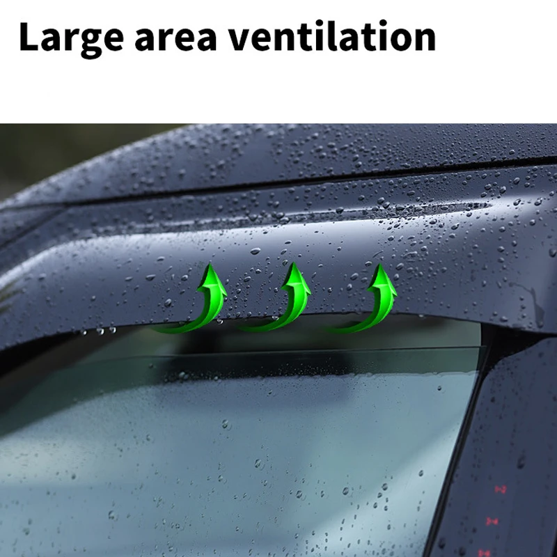 4Pcs Window Visor For Mazda 2 / Demio Sedan MK3-DL 2015-2019 Weathershield Sun Rain Deflector Guard Car Window Deflector - view 5